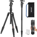 Carbon Fiber Camera Tripod Monopod 65" Lightweight Compact Travel DSLR Video Stand 360° Ball Head 13.2 lbs V452025
