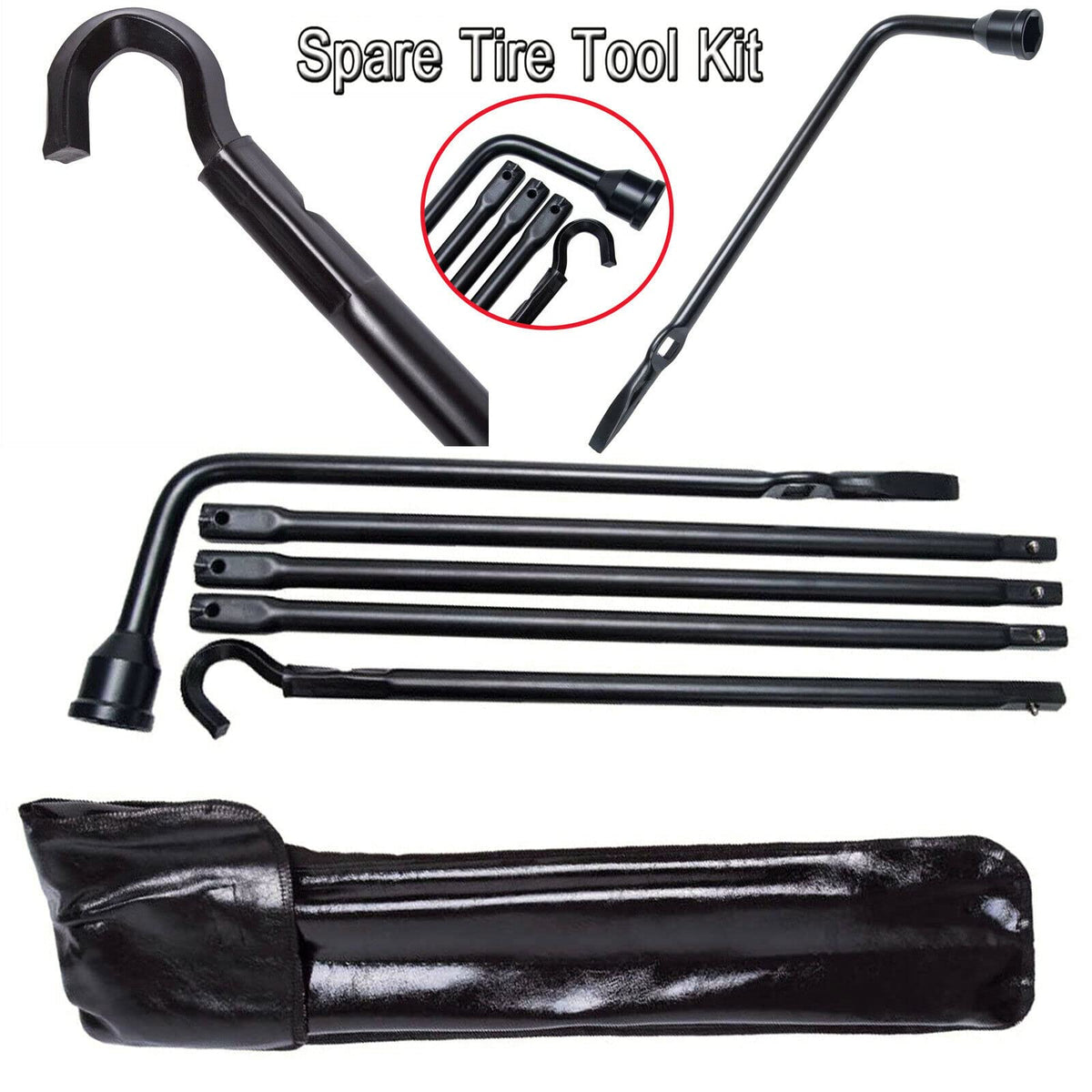 Spare Tire Lug Wrench Tool and 2 Ton Scissor Jack N468