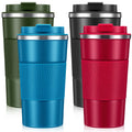 4 Pack 17oz Stainless Steel Insulated Coffee Mug with Lid V407