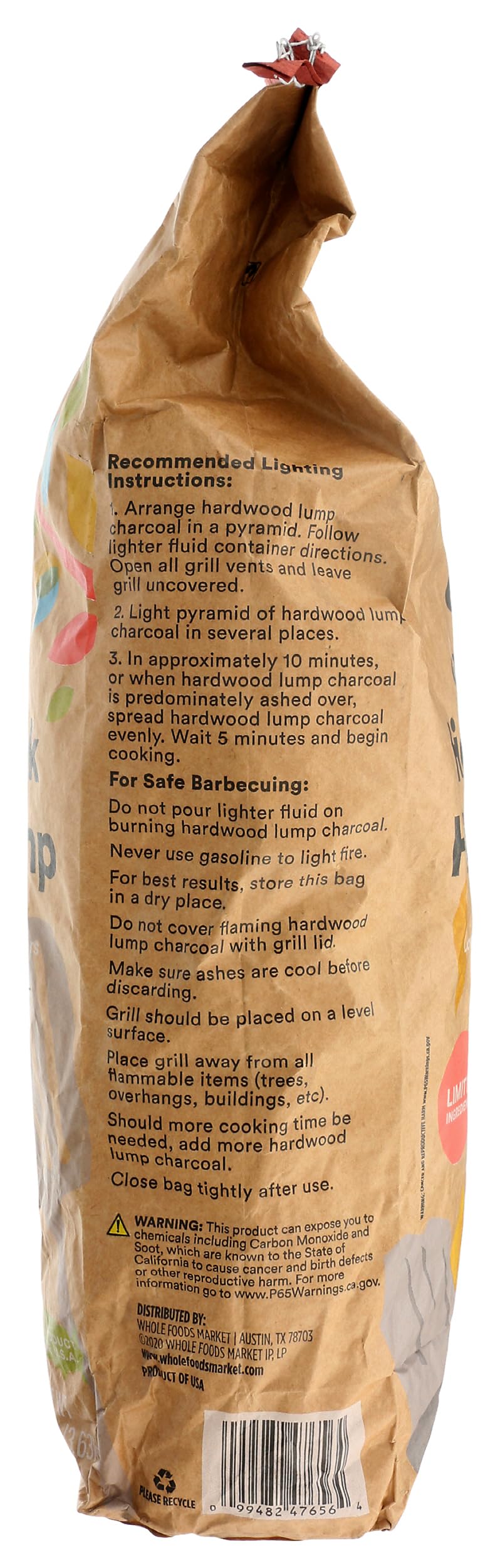 Charcoal Lump, 128 Ounce M356
