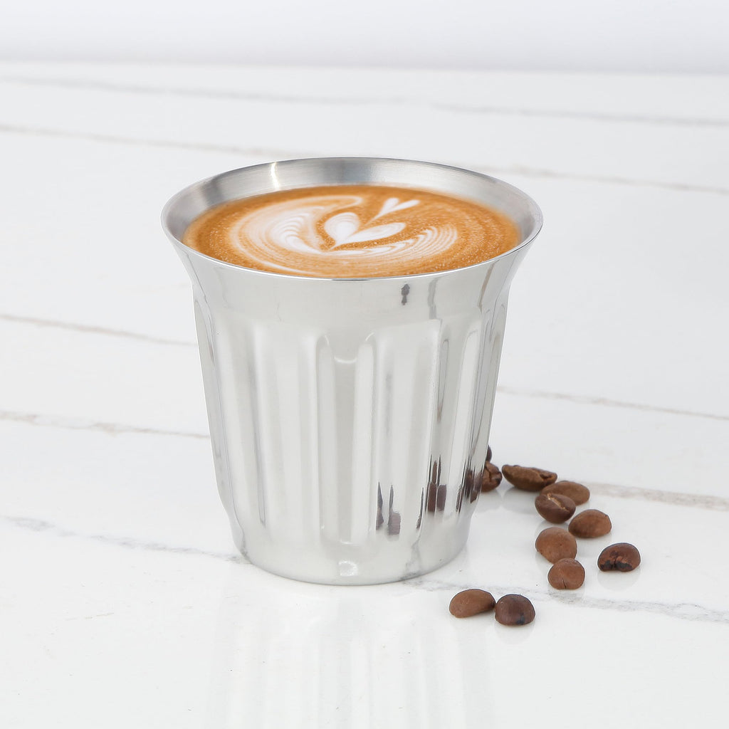 French Press 34 oz Stainless Steel Espresso Cups 5 oz Set of 2 Y7686