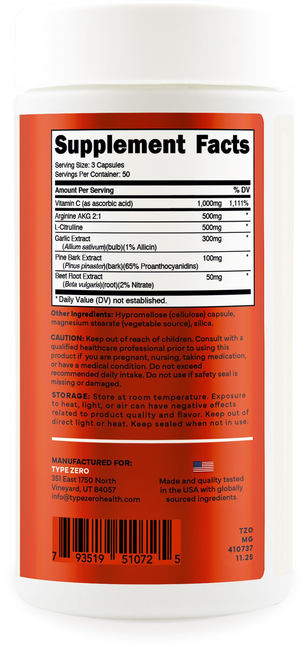 Nitric Oxide Booster 150 Veggie Capsules I5363