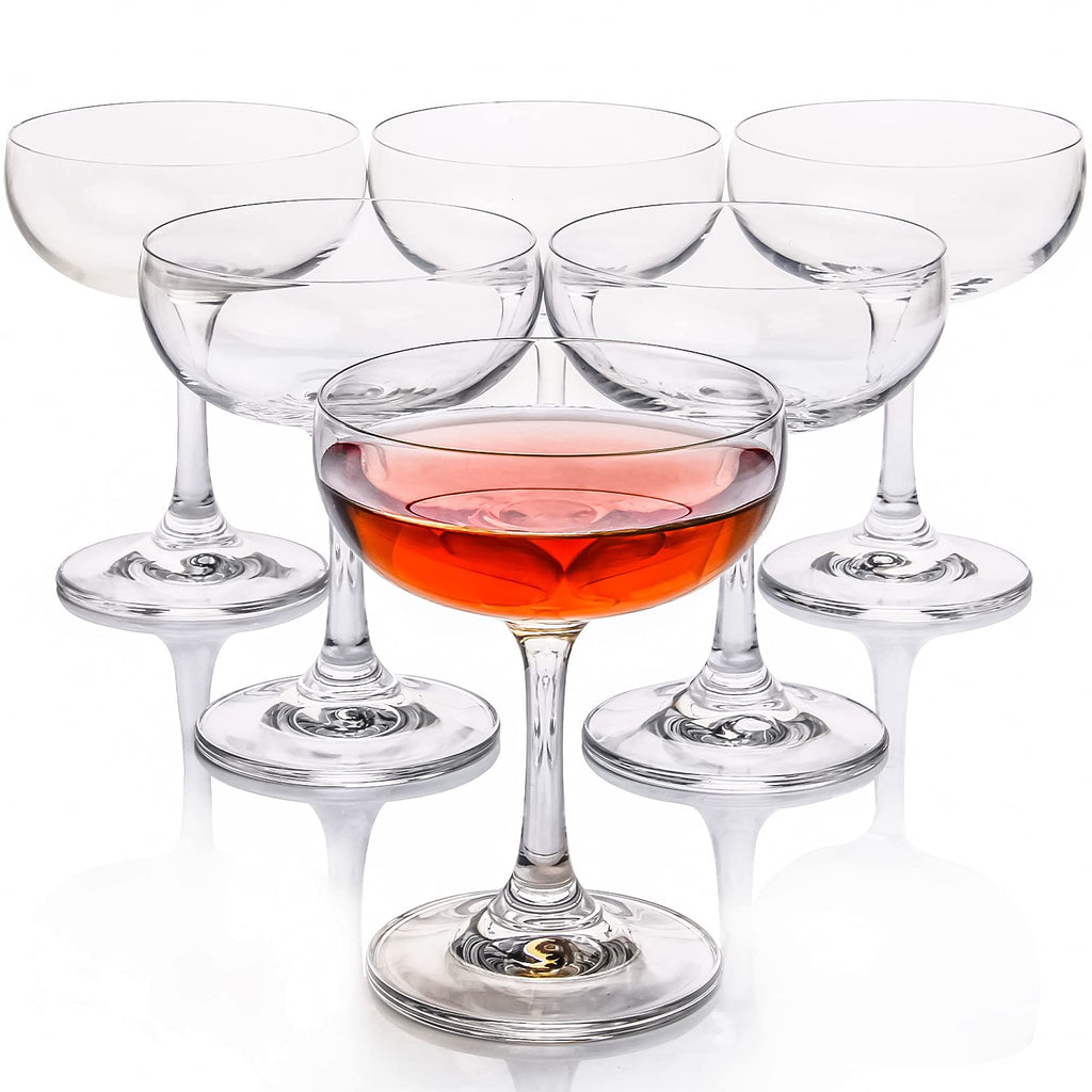 Crystal Coupe Glasses Set of 6 H9711