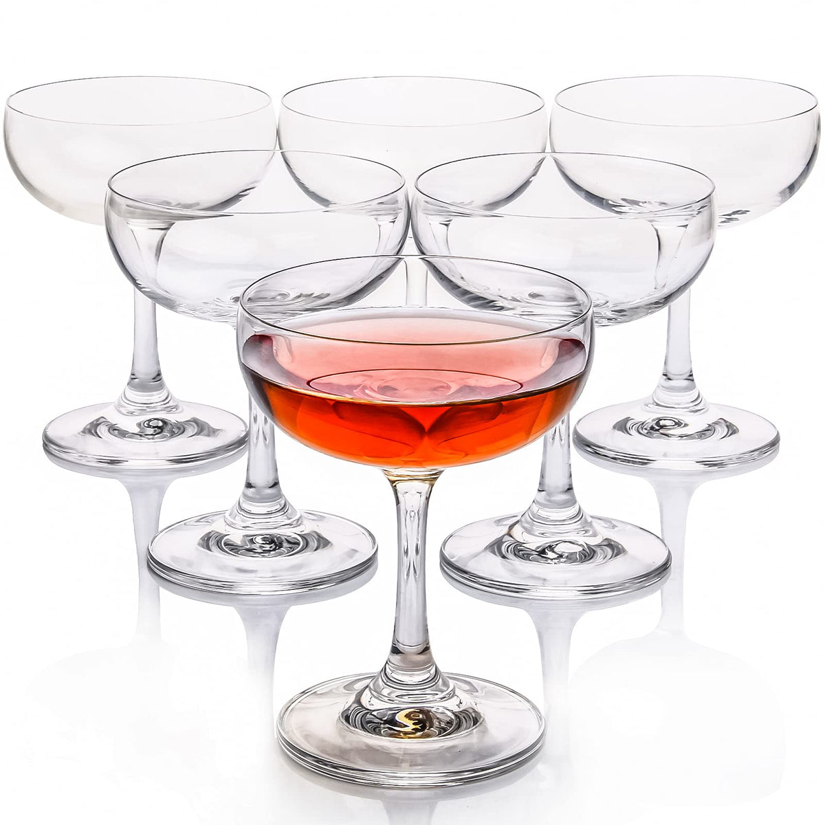 Crystal Coupe Glasses Set of 6 H9711