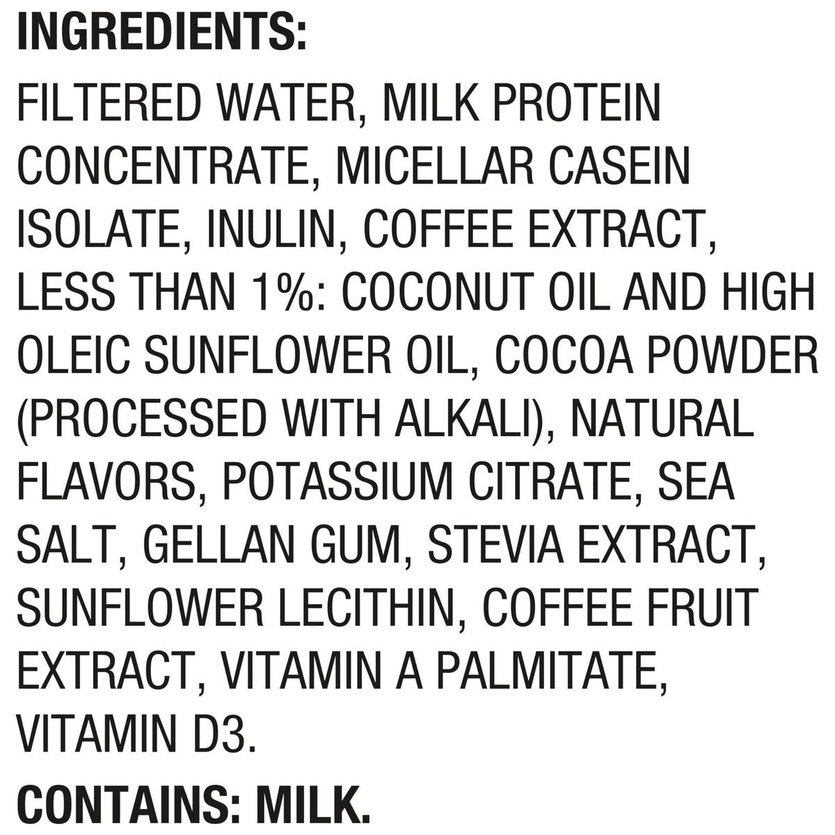 30g Protein Shake, Mocha Latte, 5g Prebiotic Fiber, 12 fl oz Bottle, 12 Count K3808