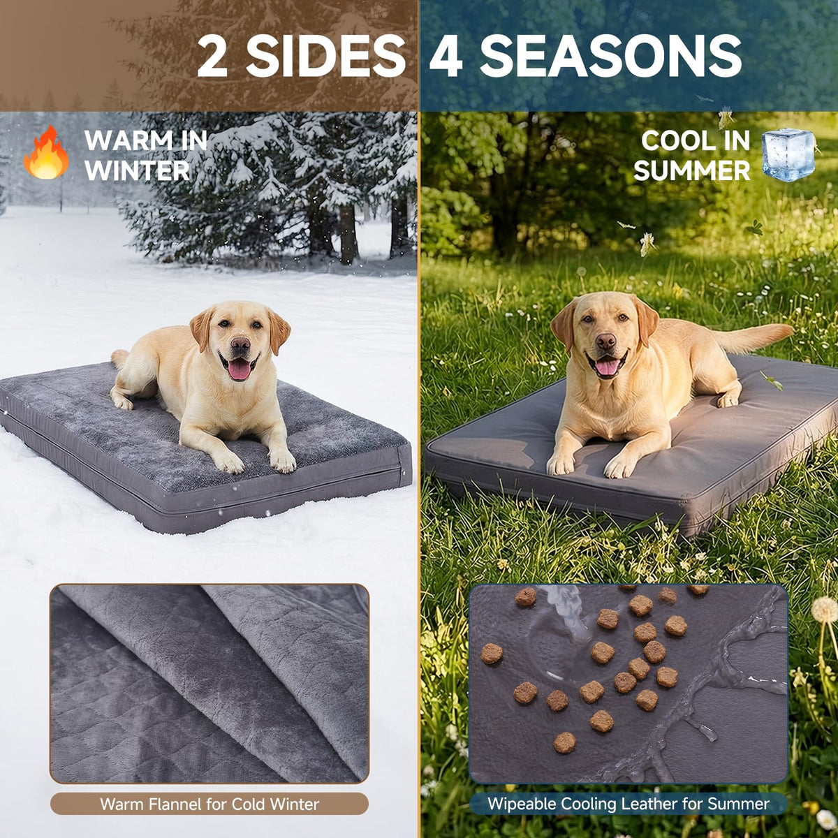 Waterproof Washable Reversible Dog Crate Bed Pad G4738
