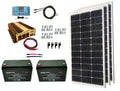 300 Watt Monocrystalline Solar Panel Kit with 1500W Power Inverter and 200ah AGM Battery B653882