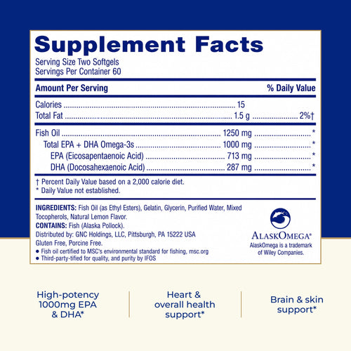 1000mg Fish Oil 120 Count I616361