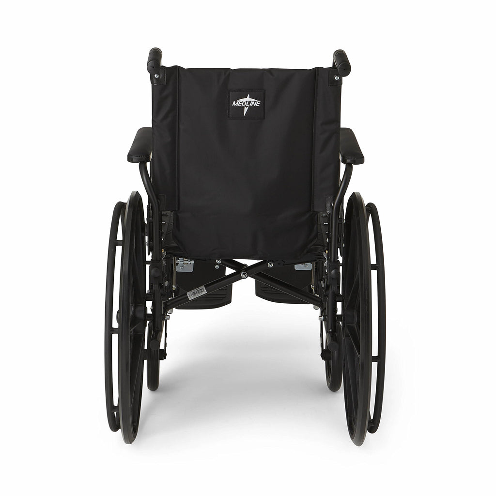 Lightweight Wheelchair with Swing-Back Desk-Length Arms and Elevating Leg Rests B208