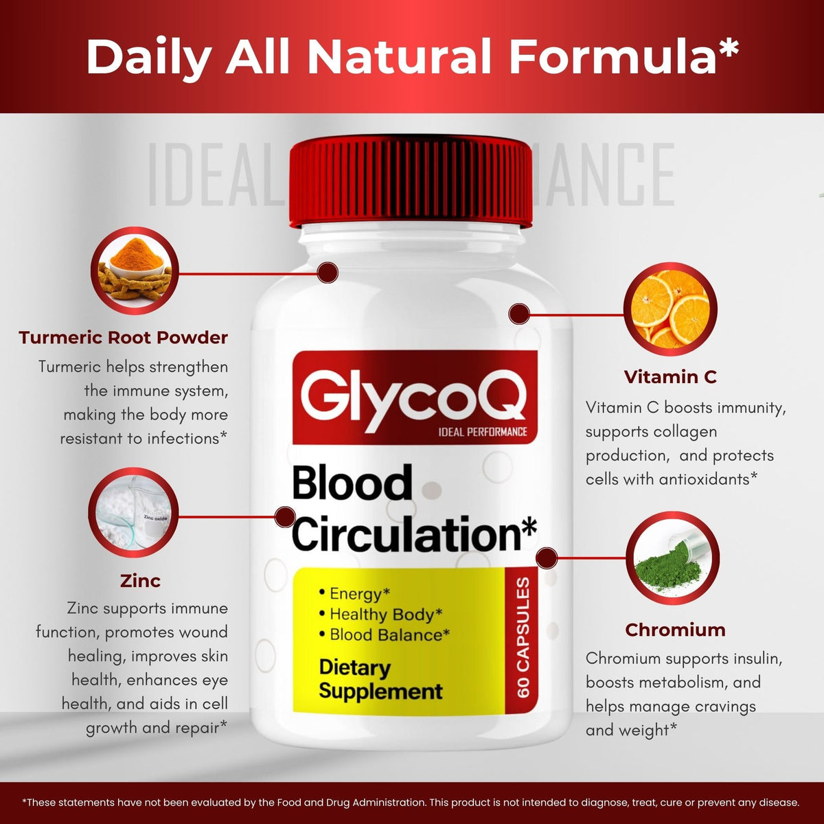 All Natural Circulation Supplement Capsules 2 Pack K664