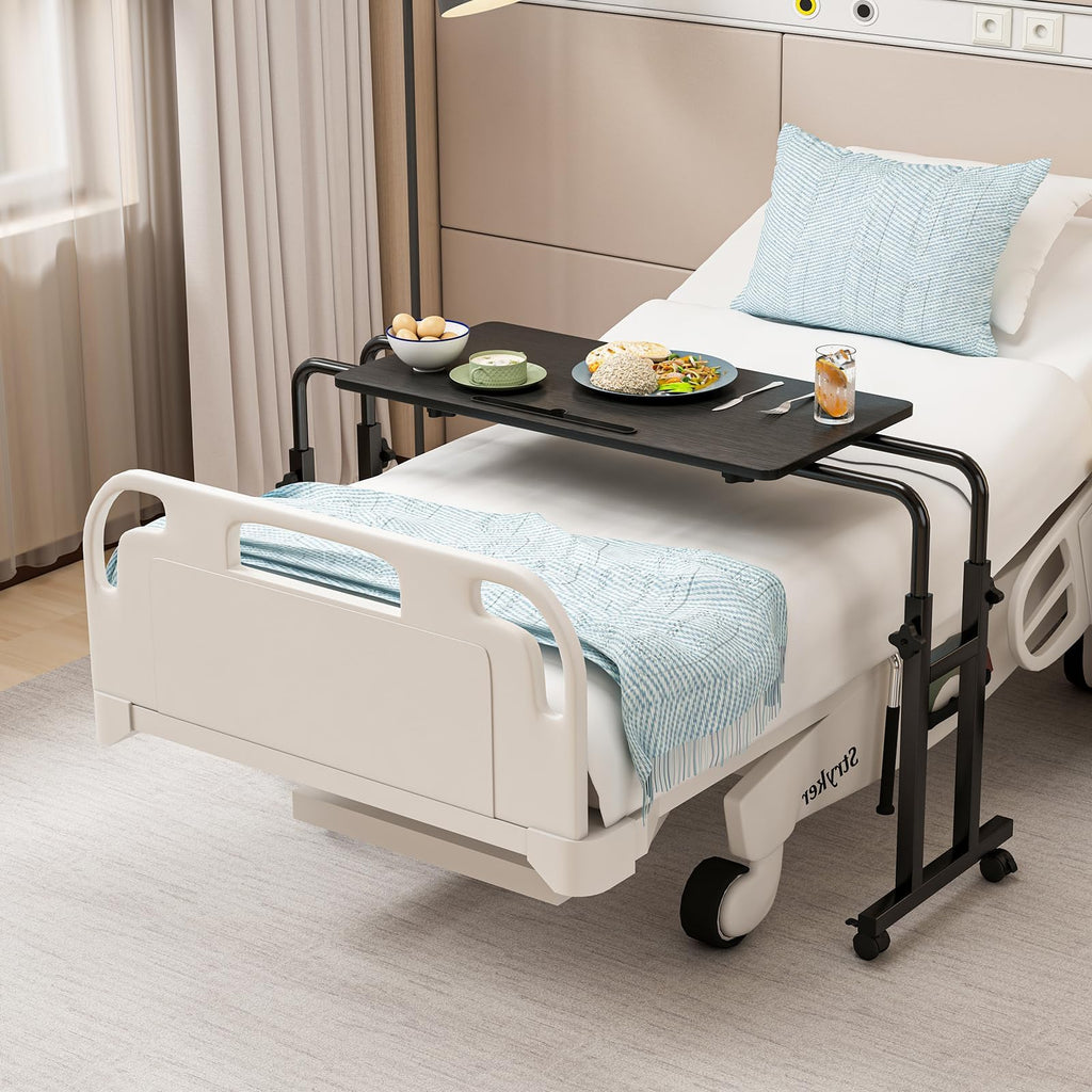 Adjustable Overbed Table with Wheels O810973