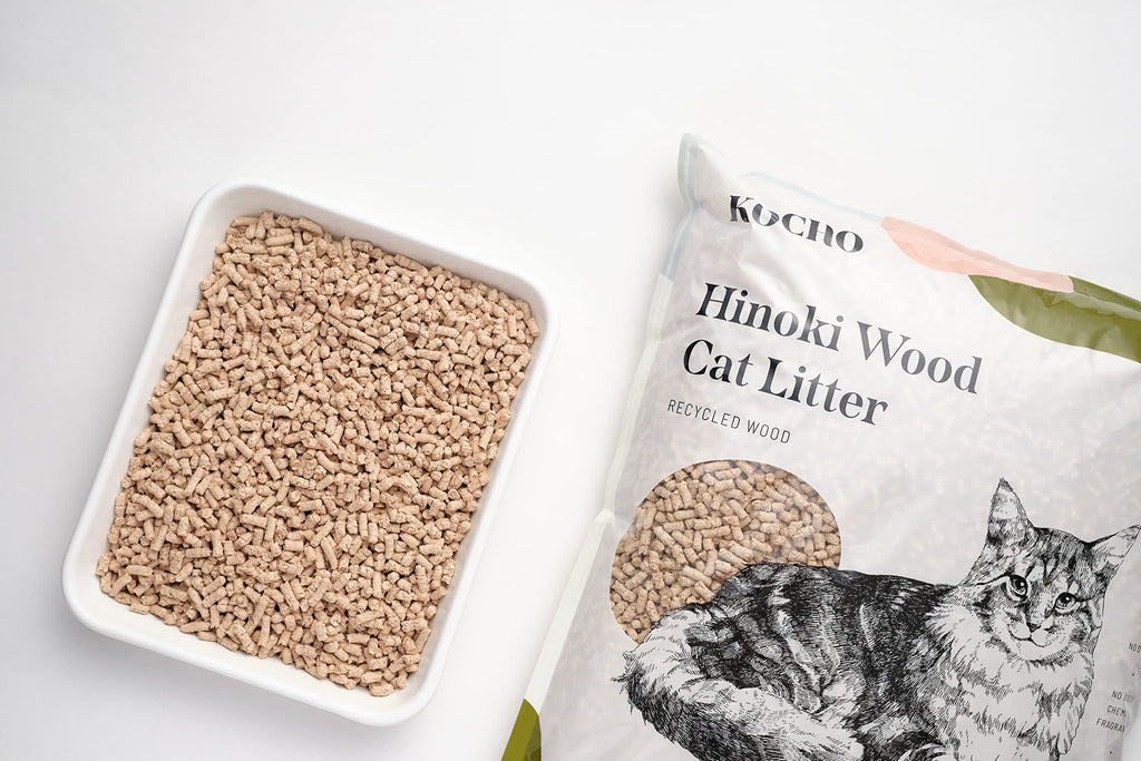 Hinoki Wood Cat Litter, Ultra Lightweight, Clumping E478016