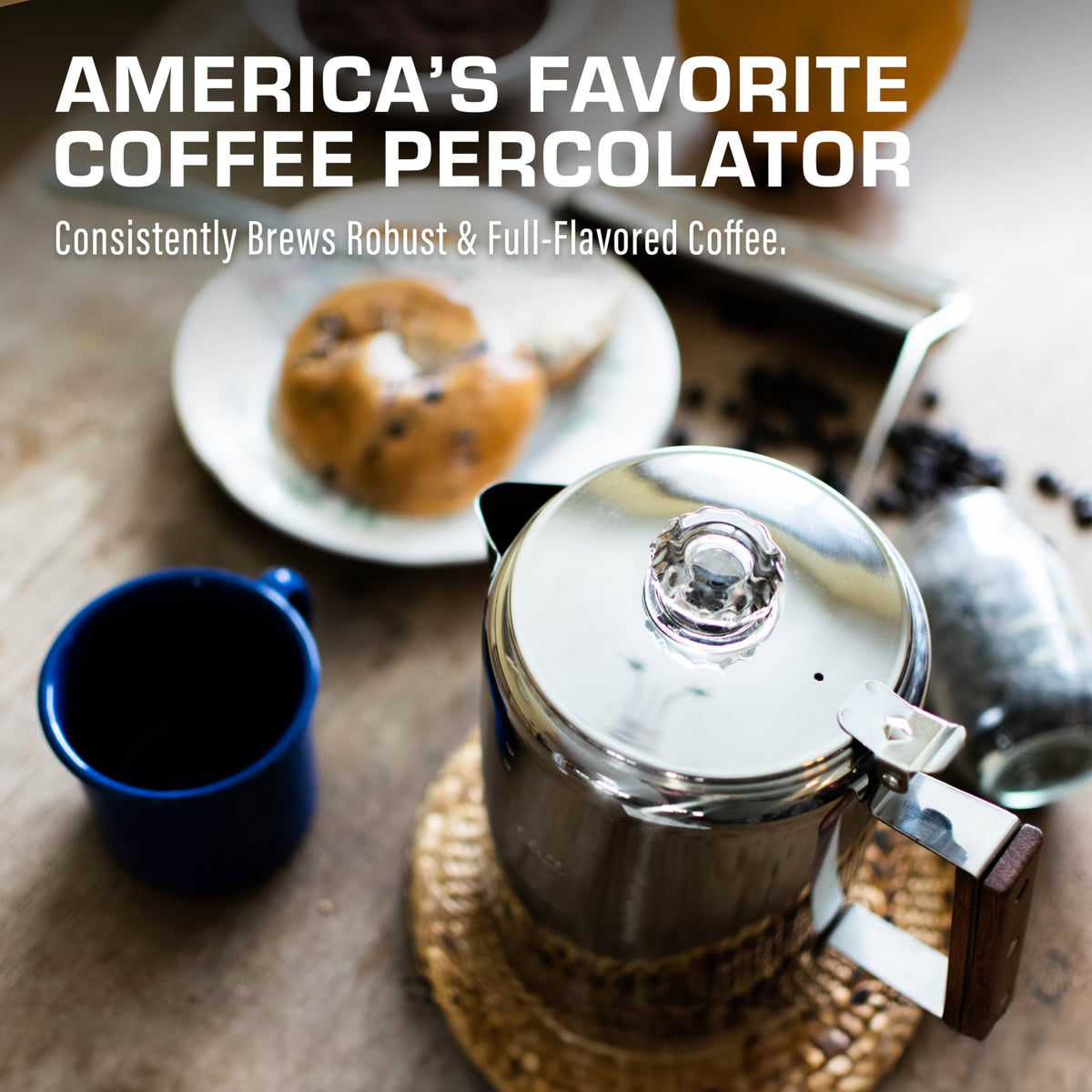 Induction Coffee Percolator 9 Cup F799