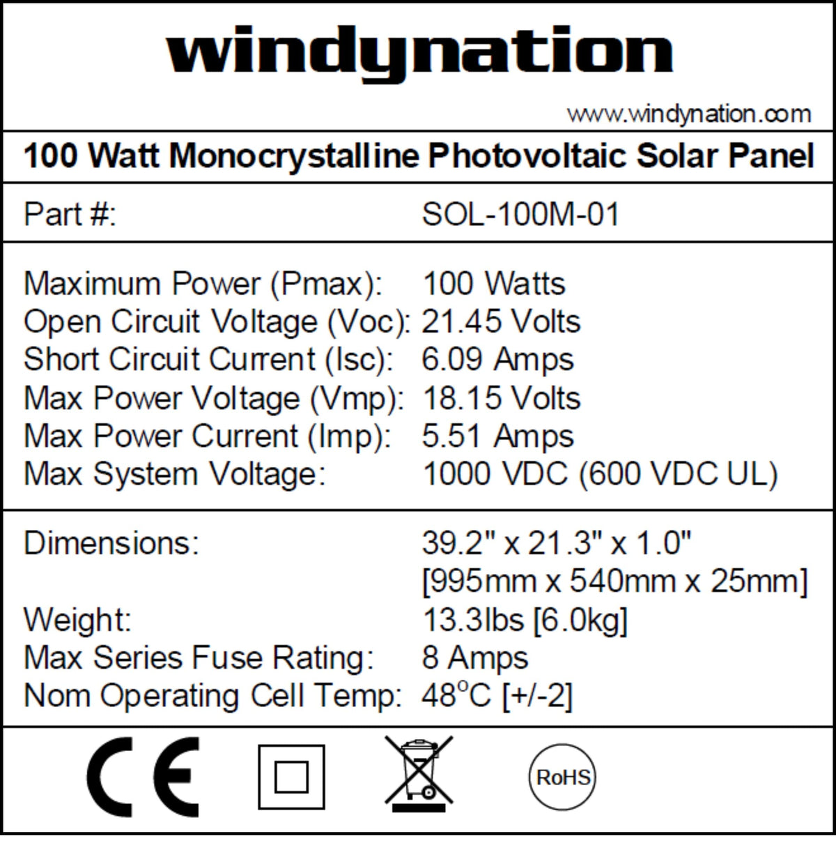 300 Watt Monocrystalline Solar Panel Kit with 1500W Power Inverter and 200ah AGM Battery B653882