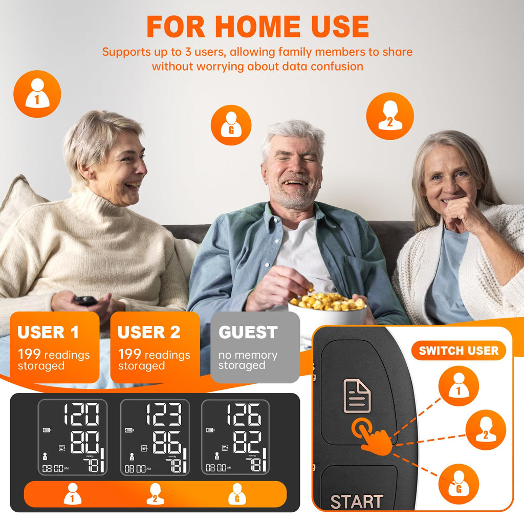 Blood Pressure Monitor Bluetooth with Carrying Case, Black R7995