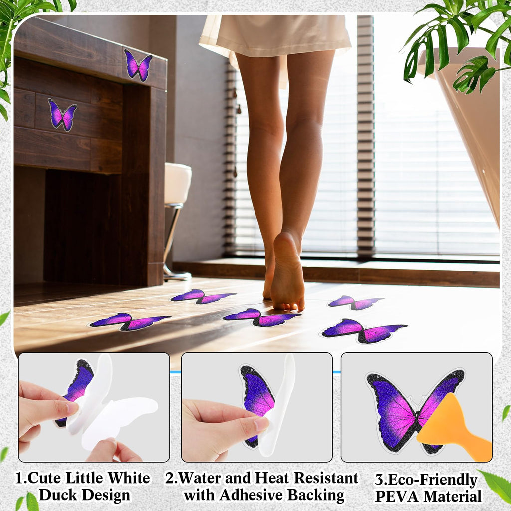 20 Pcs Non Slip Bathtub Stickers with Scraper O78024