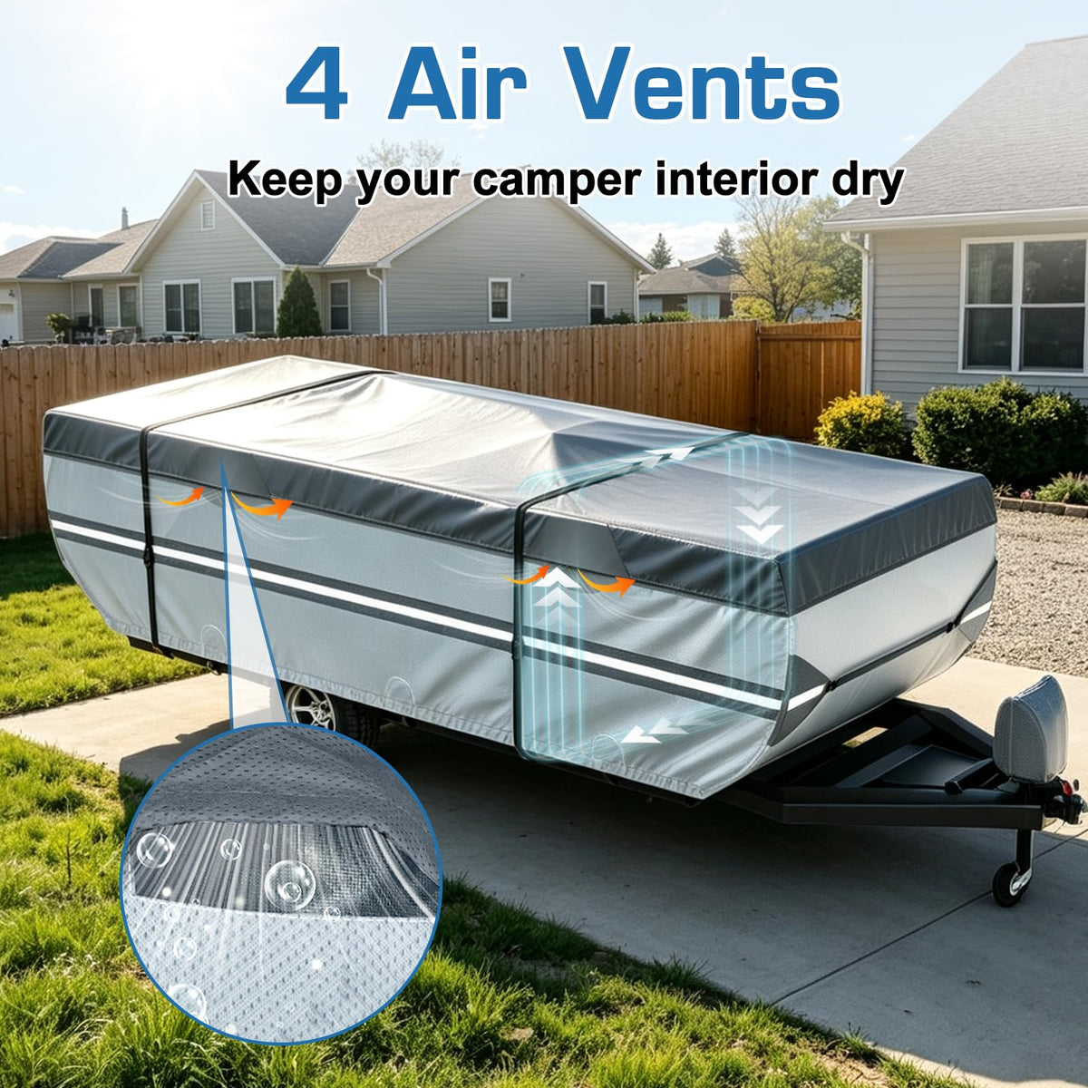 14-16ft Pop Up Folding Camper Cover D368