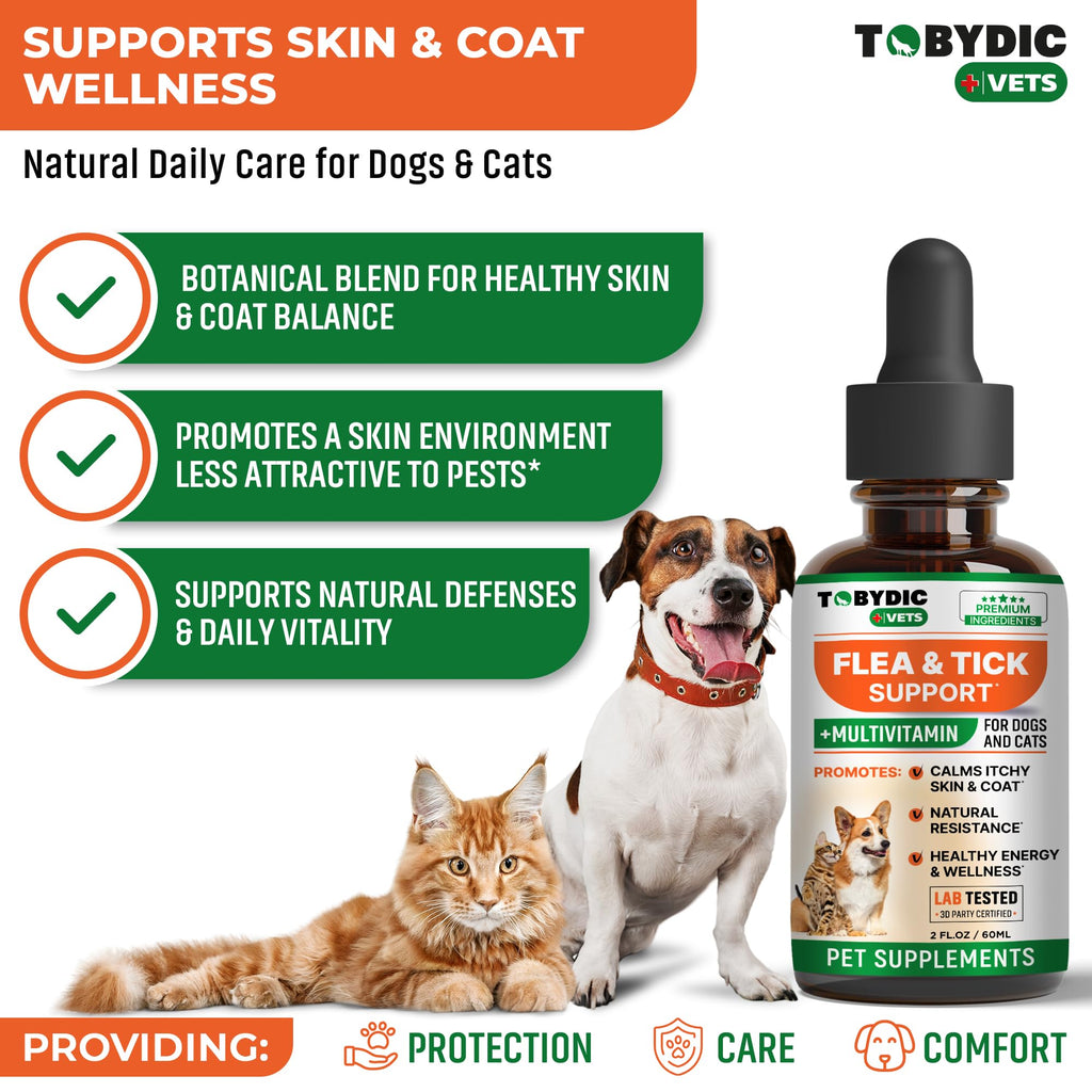 Oral Flea and Tick Prevention Supplement for Dogs and Cats W7696