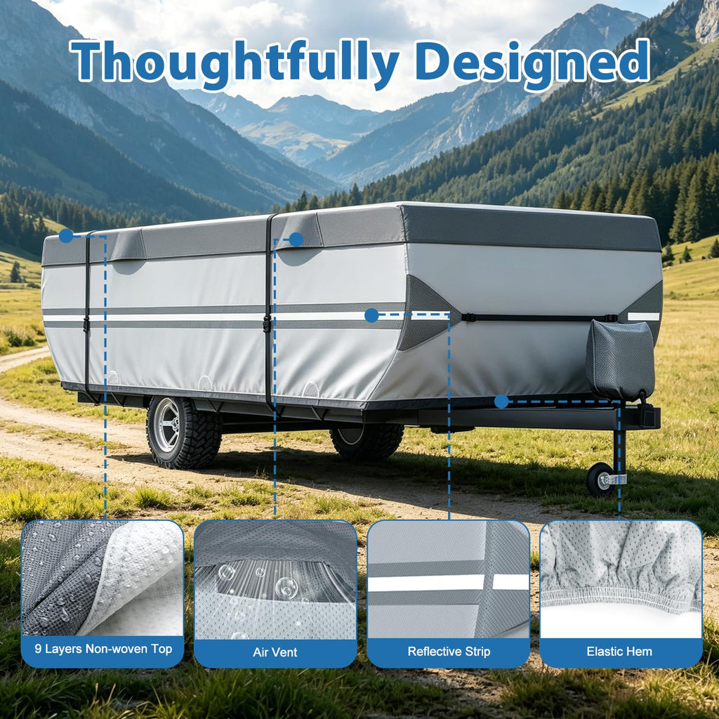 14-16ft Pop Up Folding Camper Cover D368