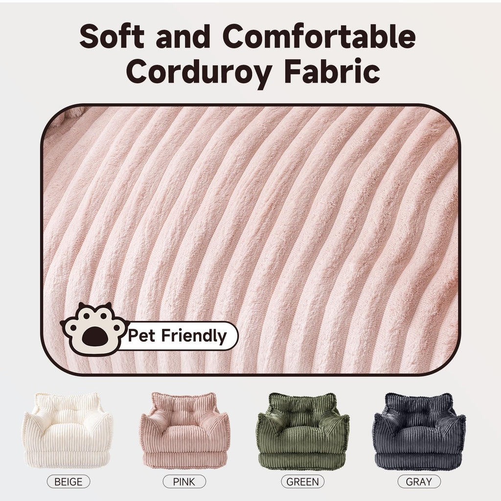 2 in 1 Folding Sofa Bed Pink H8590