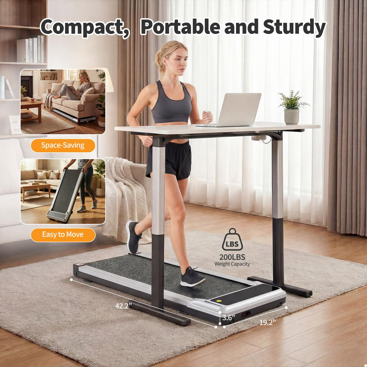 3-in-1 Walking Pad Treadmill Y540