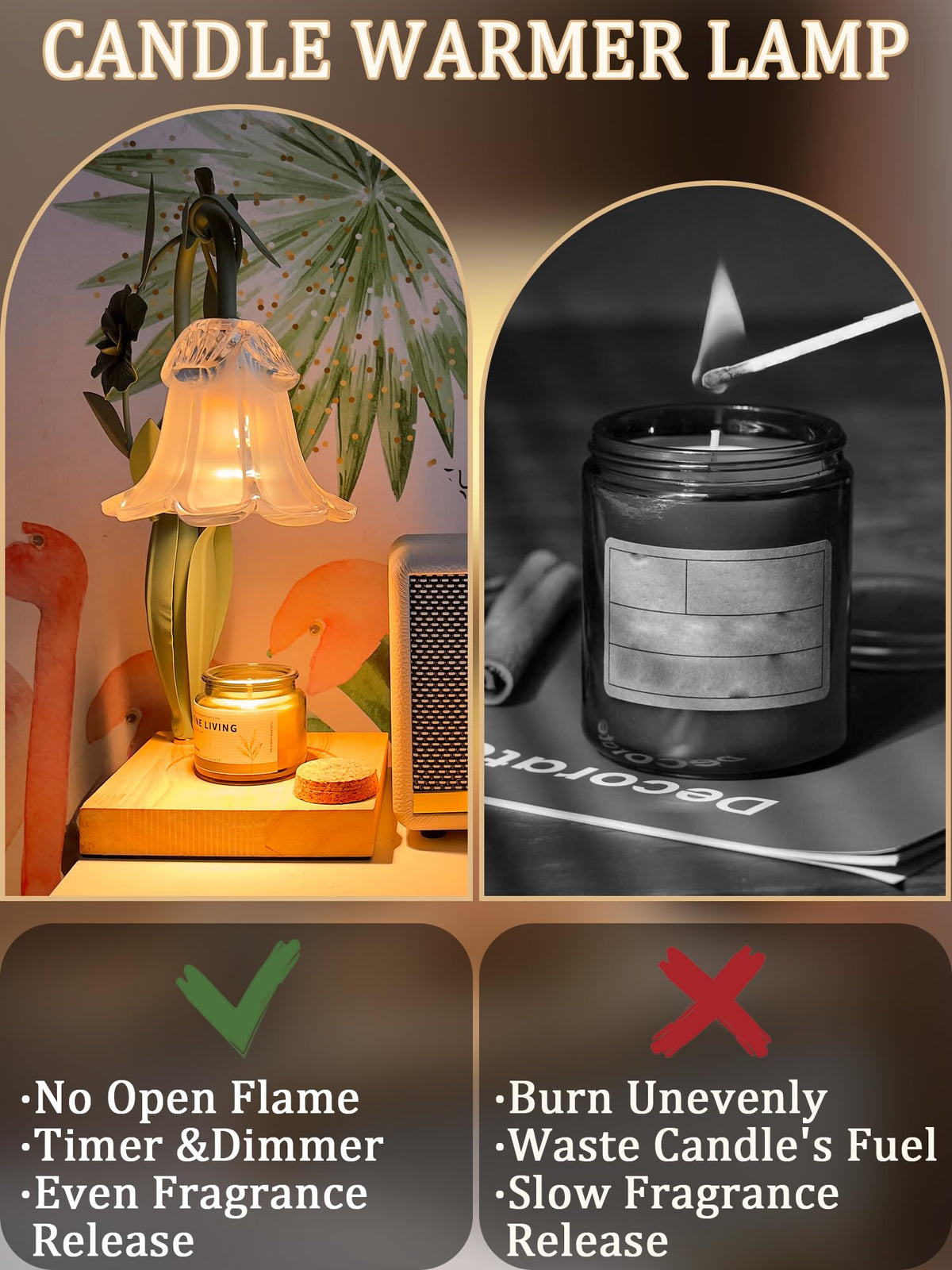 Candle Warmer with Timer & Dimmer B62231