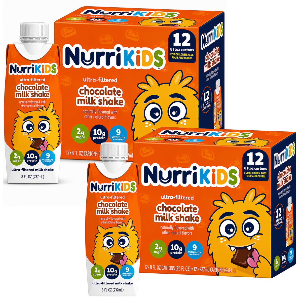 Chocolate Protein Milk Shake 8 fl oz Bottles 12 Pack W91784