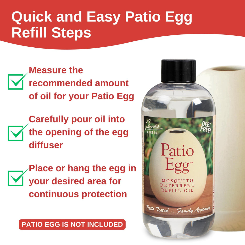 Patio Egg Refill Oil 8 Fl Oz 2 Pack G392