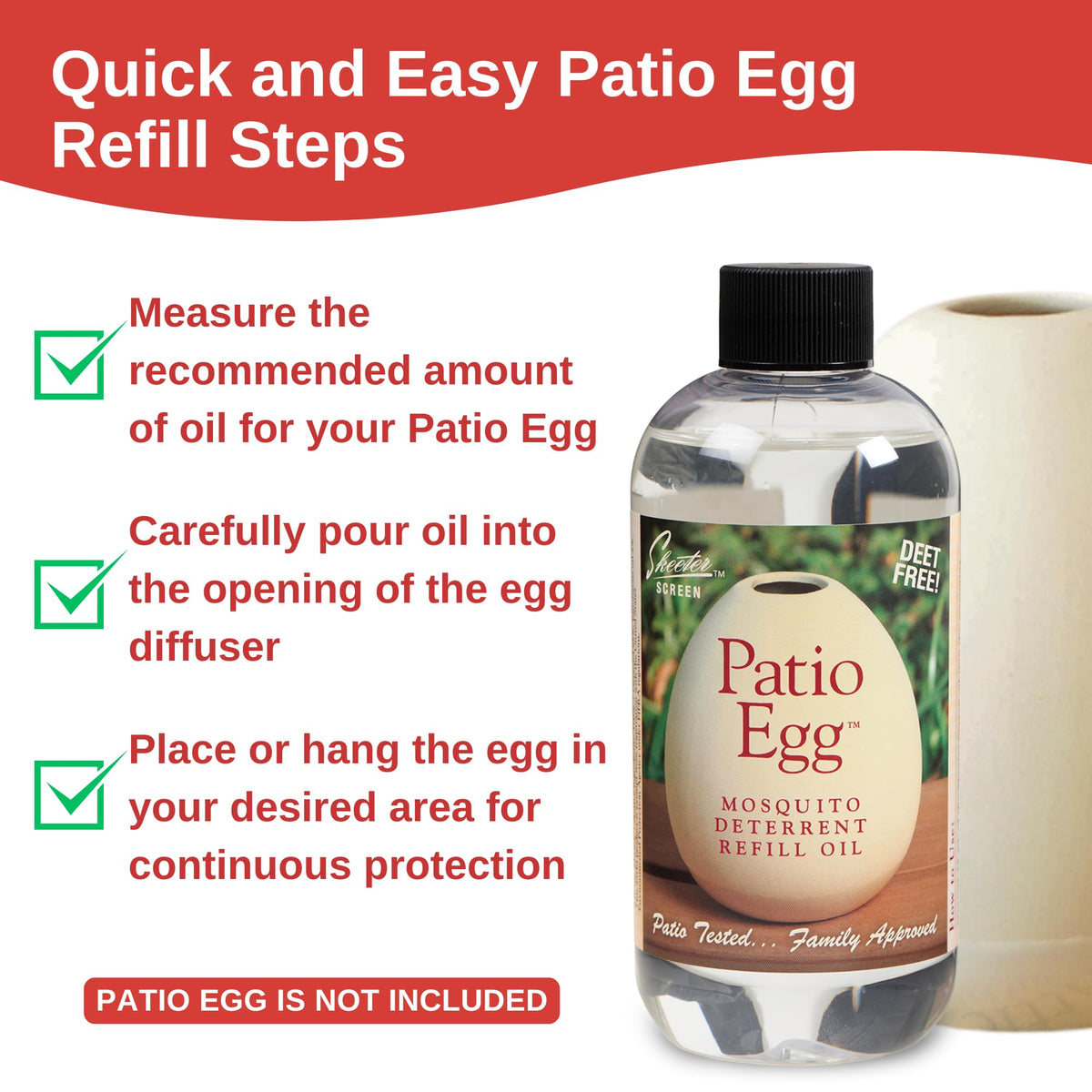 Patio Egg Refill Oil 8 Fl Oz 2 Pack G392