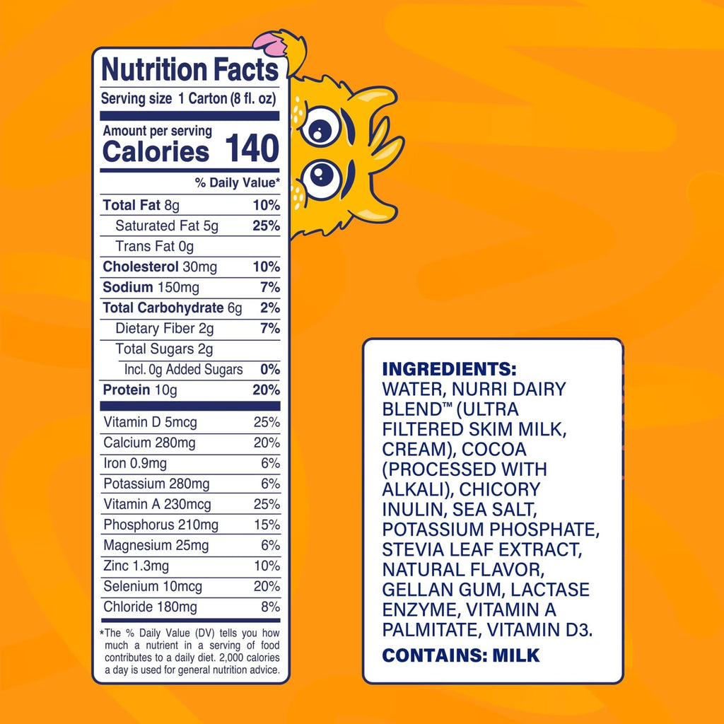 Chocolate Protein Milk Shake 8 fl oz Bottles 12 Pack W91784