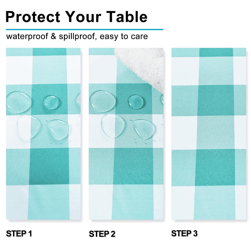Square Checkered Tablecloth 30 x 30 Inch K9203