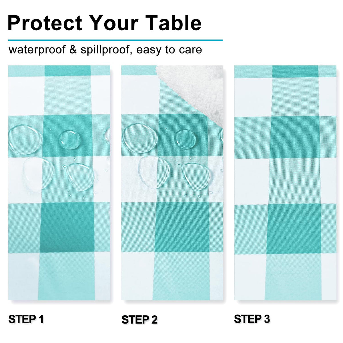 Square Checkered Tablecloth 30 x 30 Inch K9203