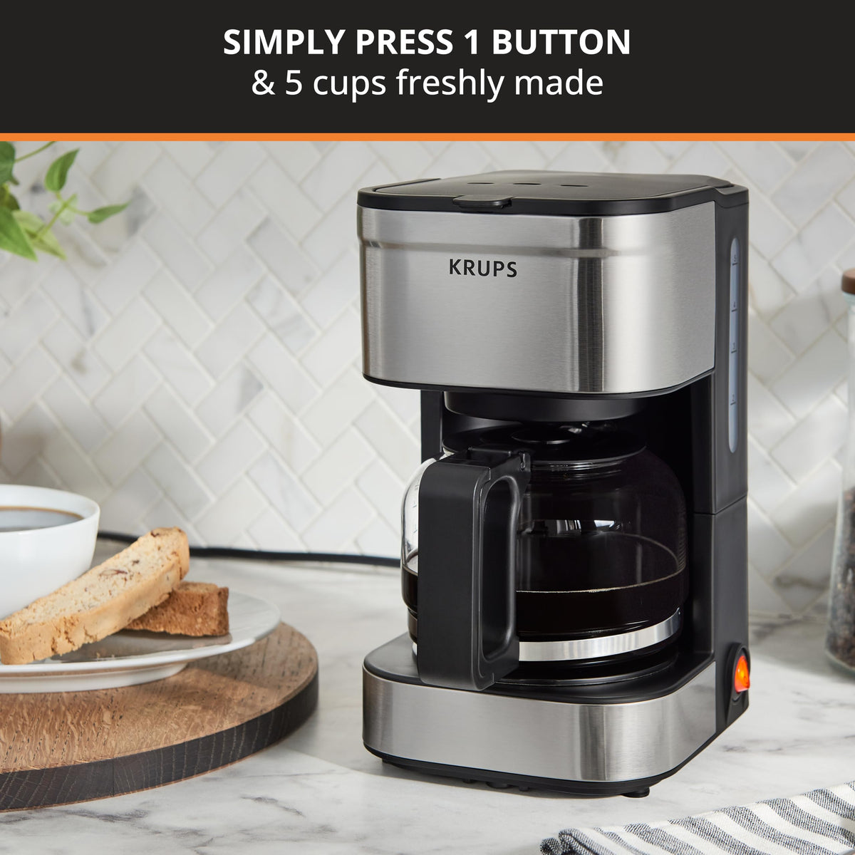5 Cup Stainless Steel Coffee Maker I387846