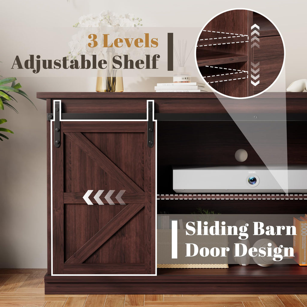 58" 4 Drawers Espresso TV Stand R86644