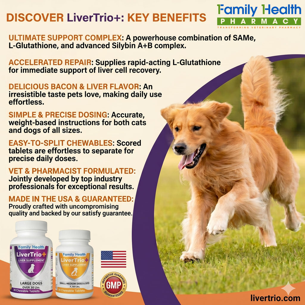 Liver Support Supplement for Large Dogs Chewable Tablets 30Ct V612727