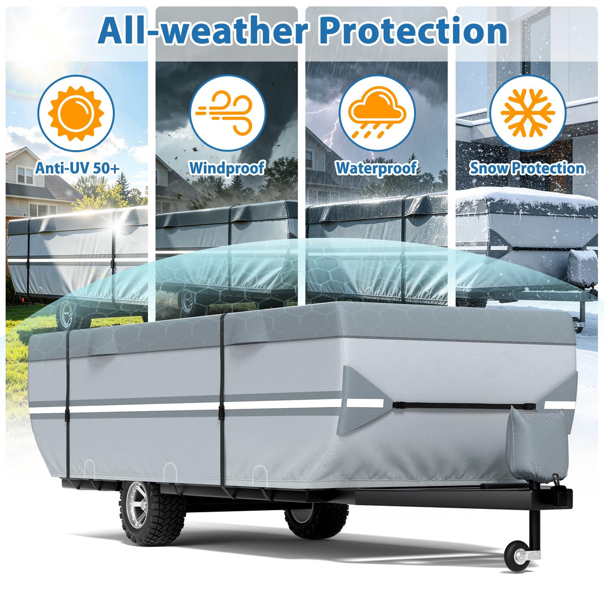 14-16ft Pop Up Folding Camper Cover D368