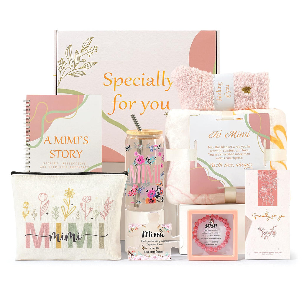 Grandma Gift Set with Blanket and Glass Cup J978