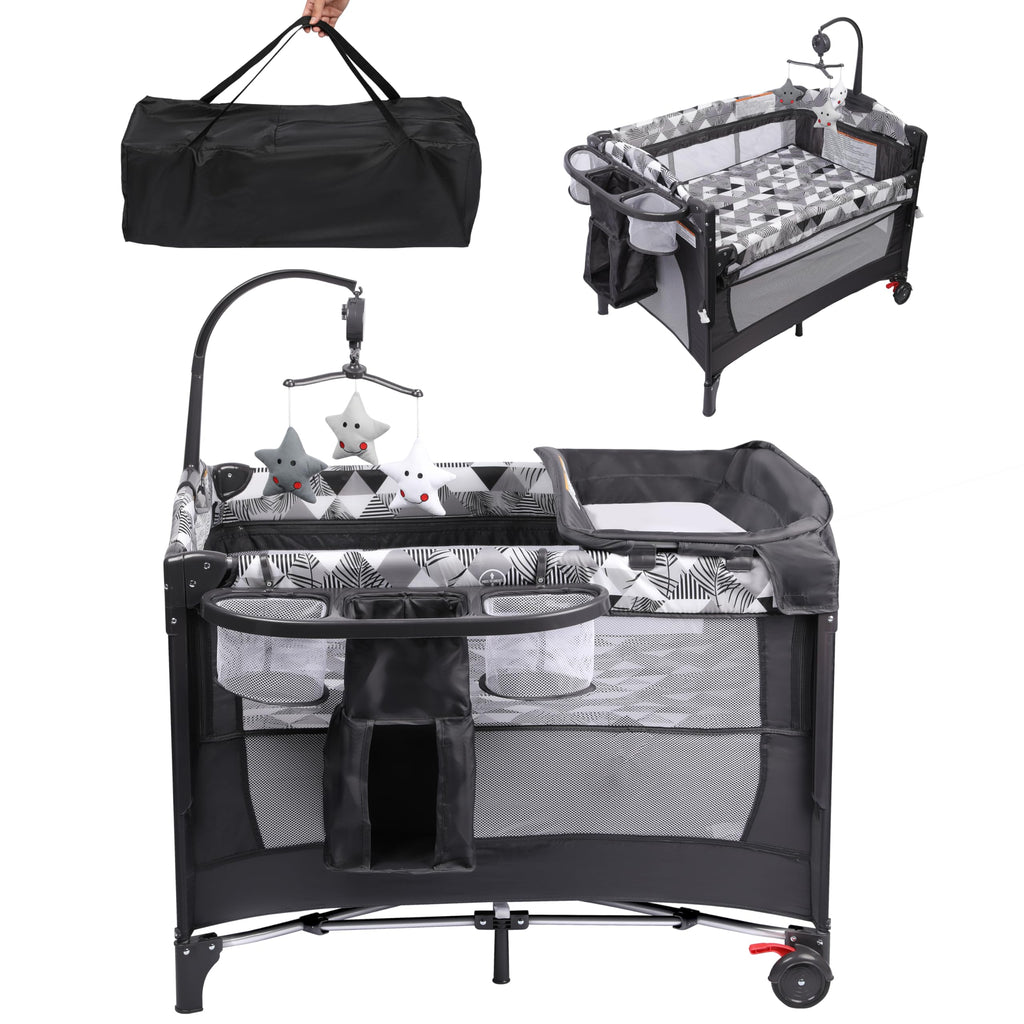 5-in-1 Pack and Play with Changing Table and Bassinet H20815