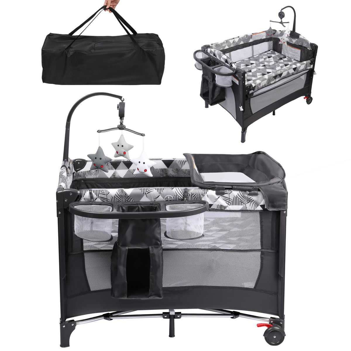 5-in-1 Pack and Play with Changing Table and Bassinet H20815