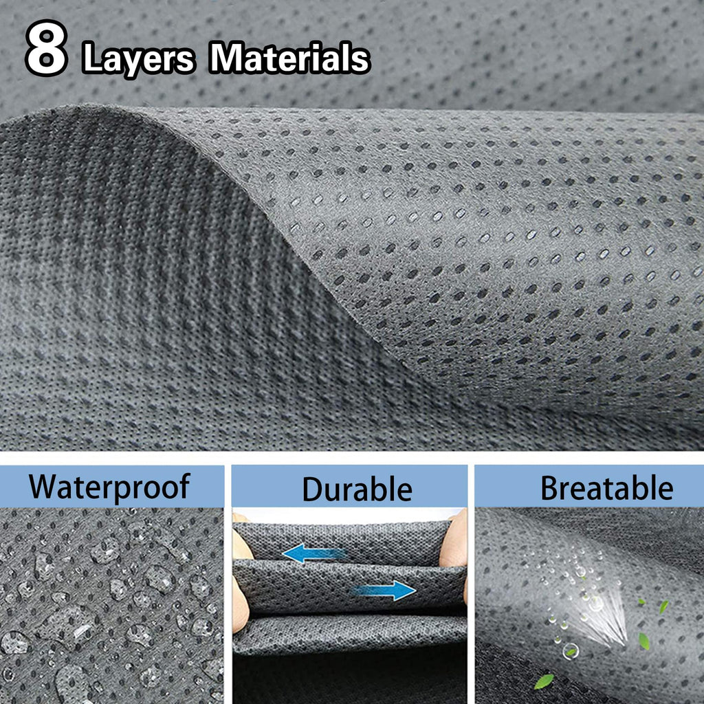 24-27FT 8 Layers Windproof RV Cover with Tire Cover K338