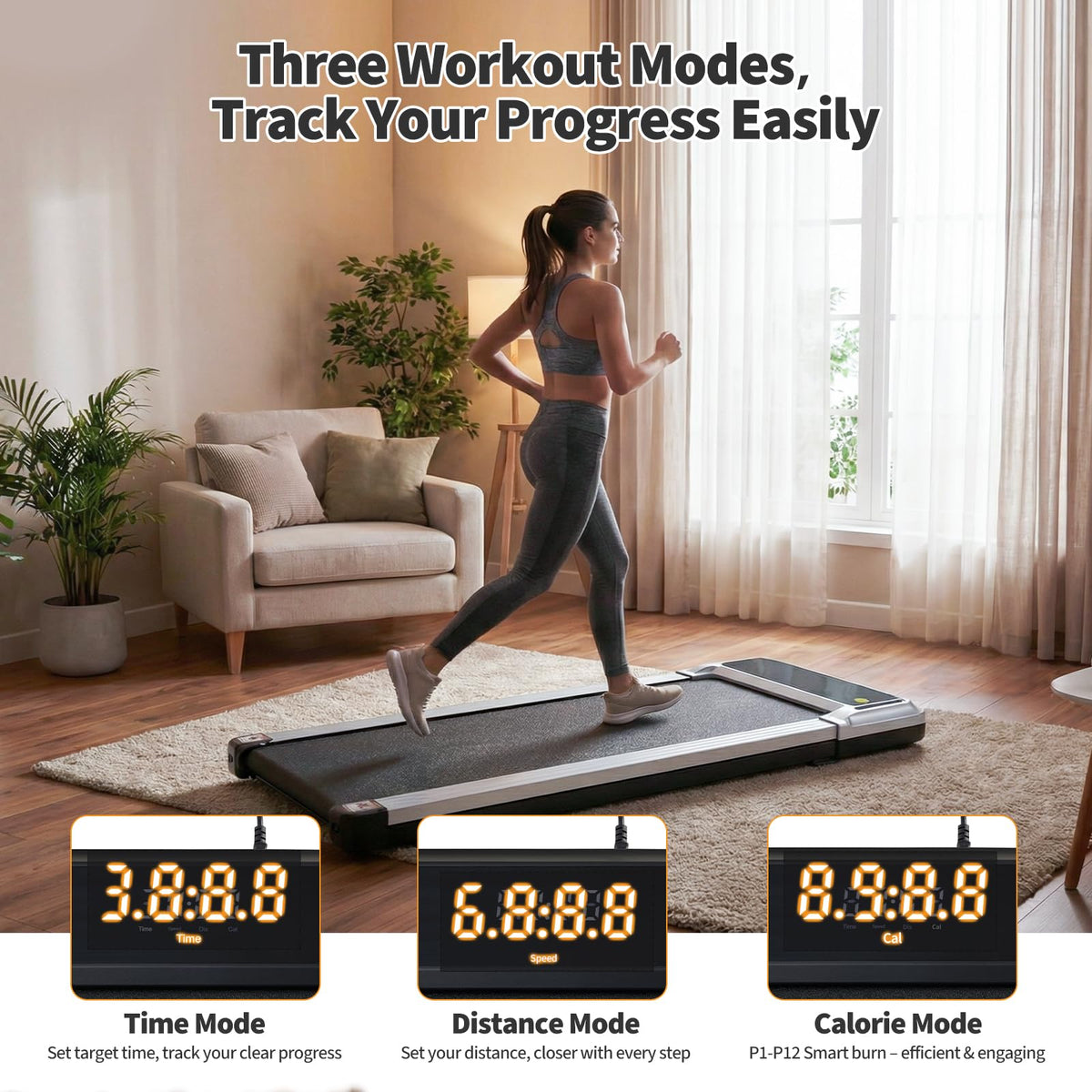 3-in-1 Walking Pad Treadmill Y540