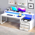 White Office Desk with 3 Drawers Q915744