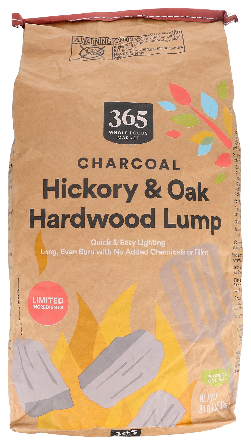 Charcoal Lump, 128 Ounce M356