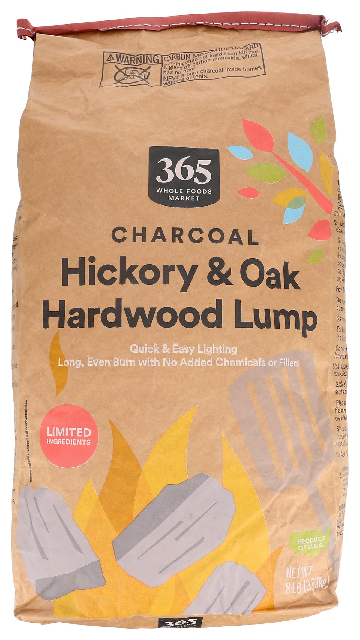 Charcoal Lump, 128 Ounce M356