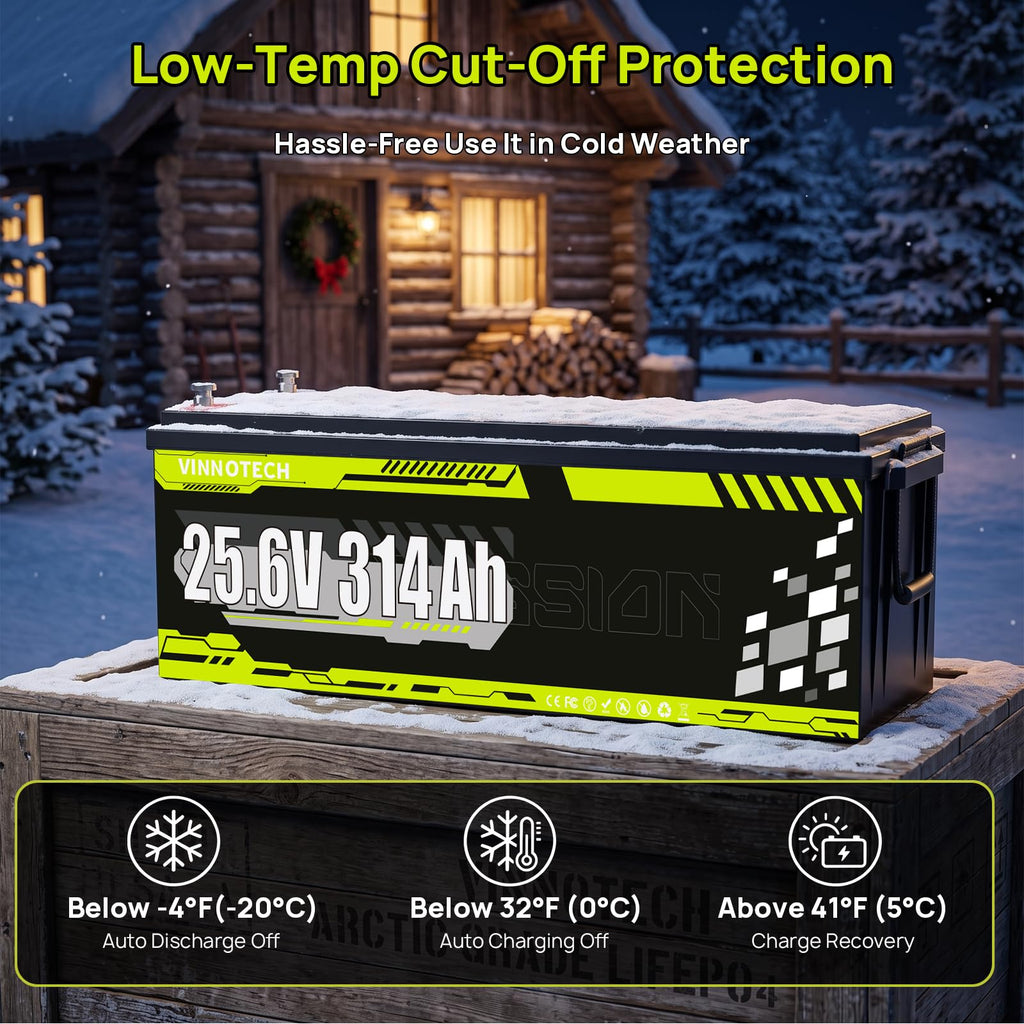 24V 300Ah LiFePO4 Lithium Battery with 200A Smart BMS H87995