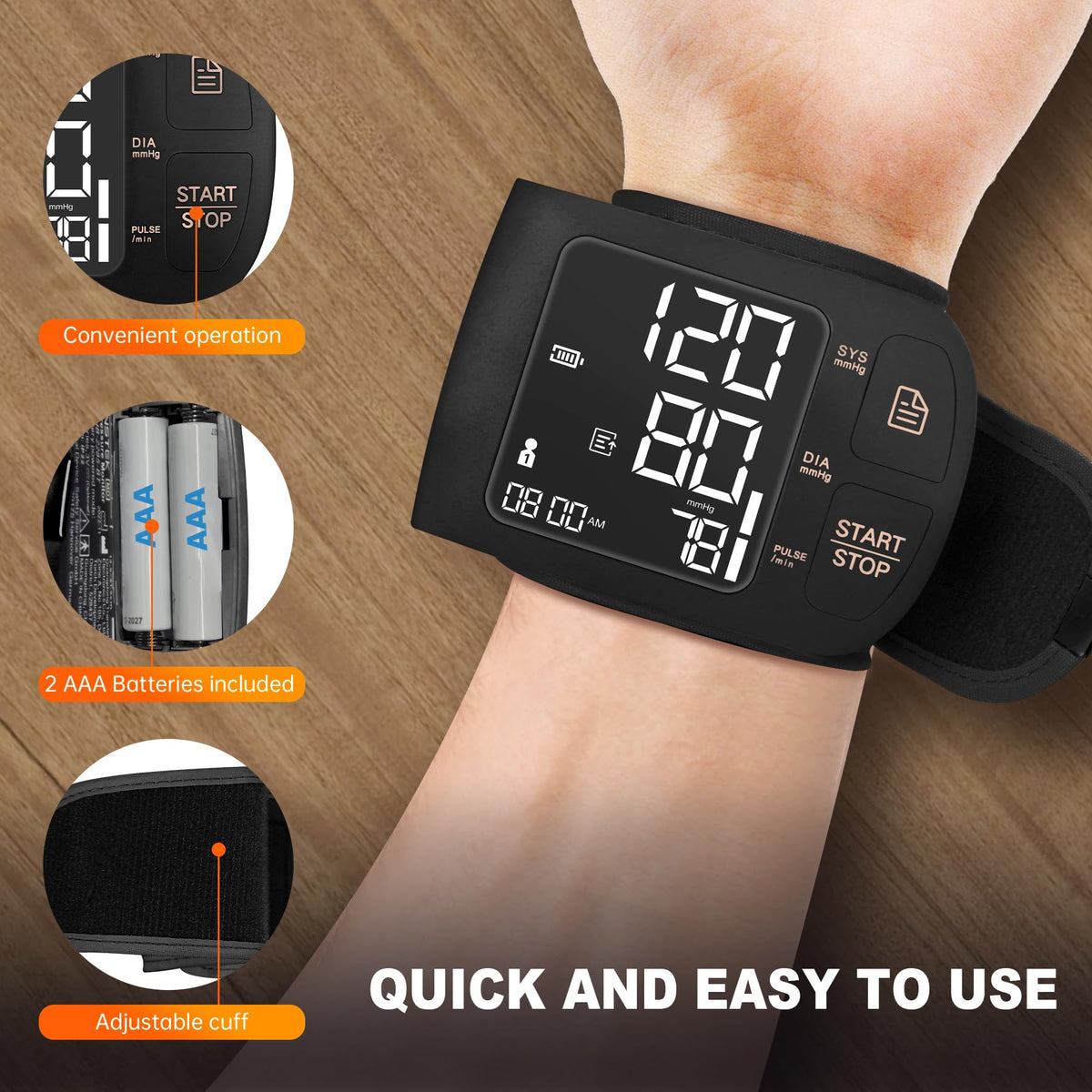 Blood Pressure Monitor Bluetooth with Carrying Case, Black R7995