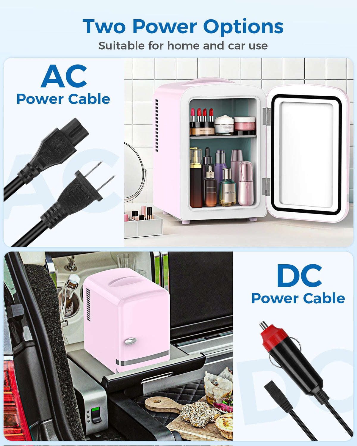 Mini Fridge 4L 6 Cans Pink Y7692