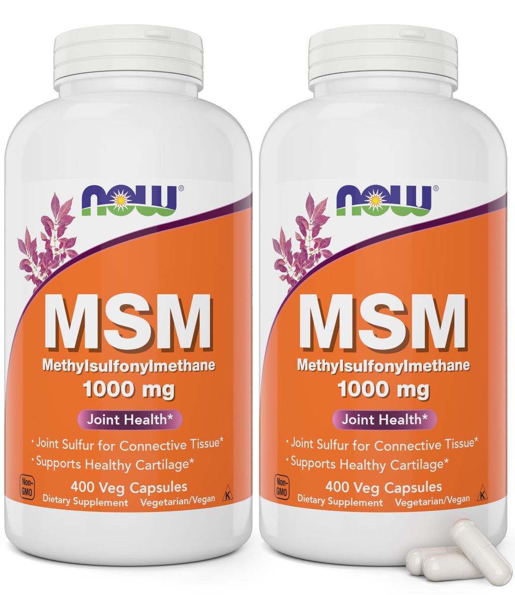 MSM 1000mg 400 Veg Capsules Pack of 2 L59836