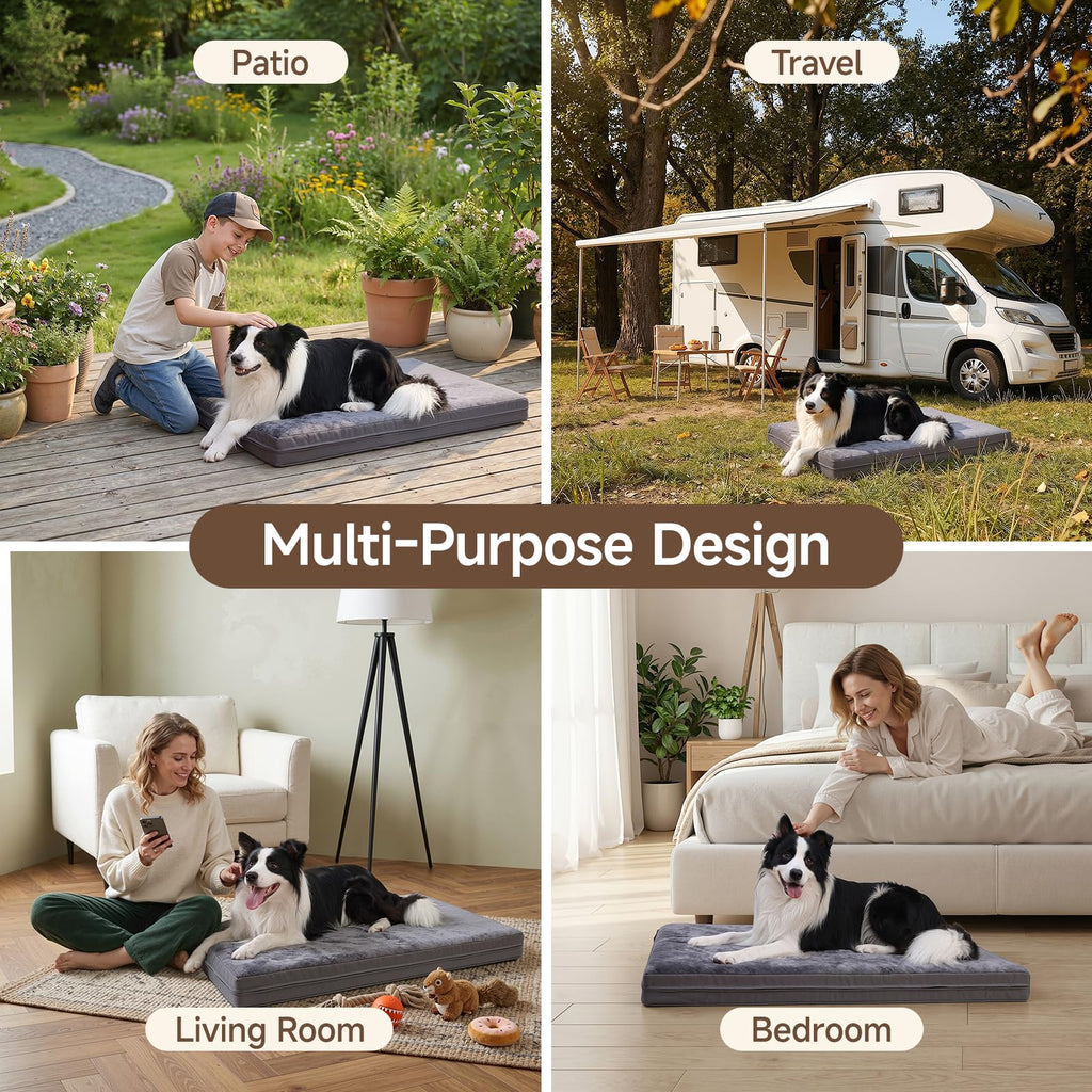 Waterproof Washable Reversible Dog Crate Bed Pad G4738