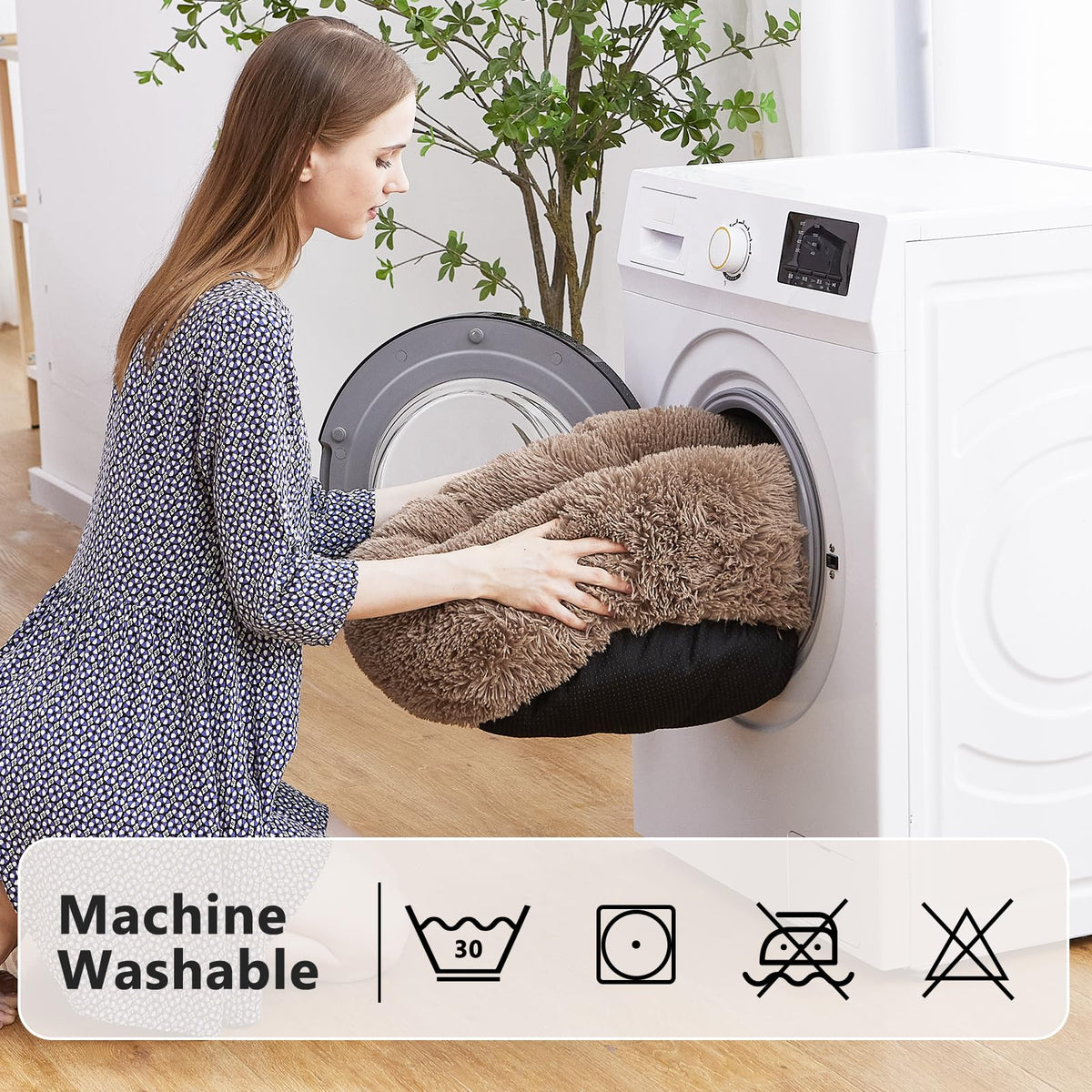 Round Washable Orthopedic Dog Bed K985